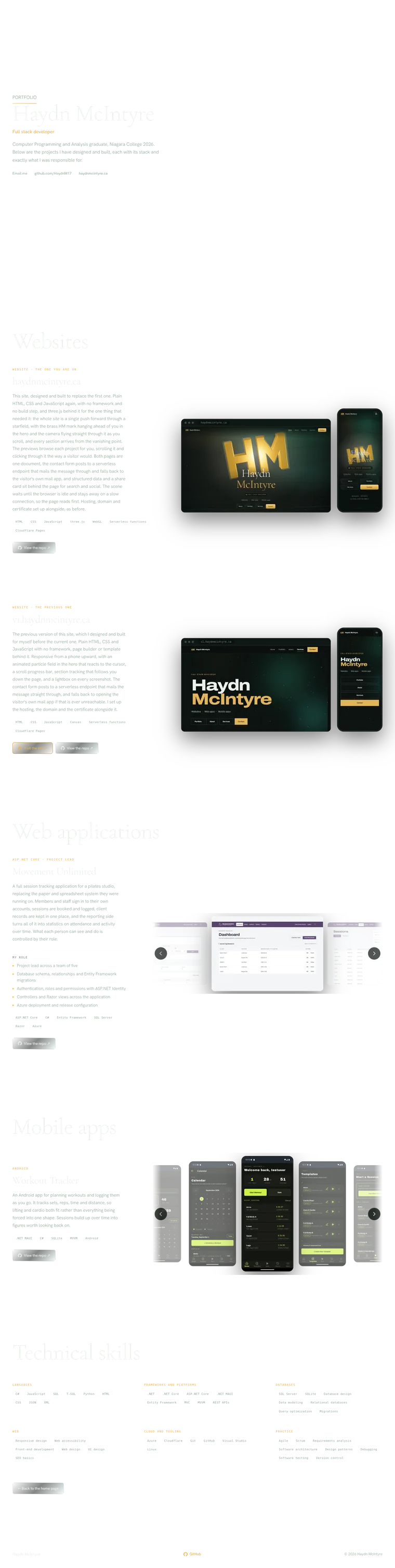 Its portfolio page.